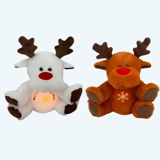 Peluche renne de Noël douce veilleuse musicale nuit magique