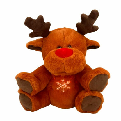 Peluche renne de Noël douce veilleuse musicale nuit magique