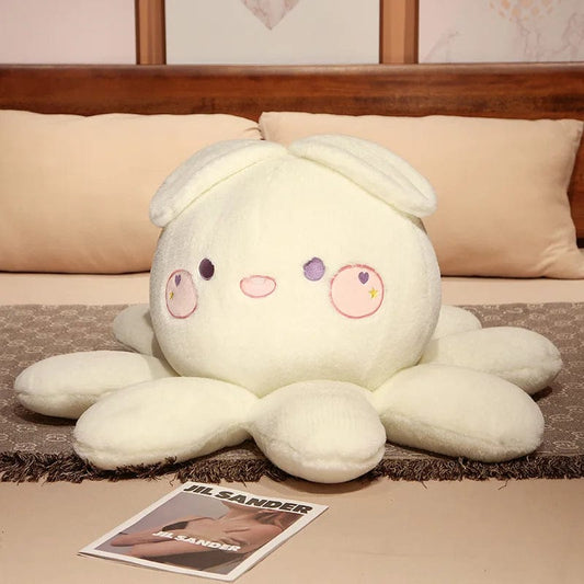 Peluche réversible lapin blanc