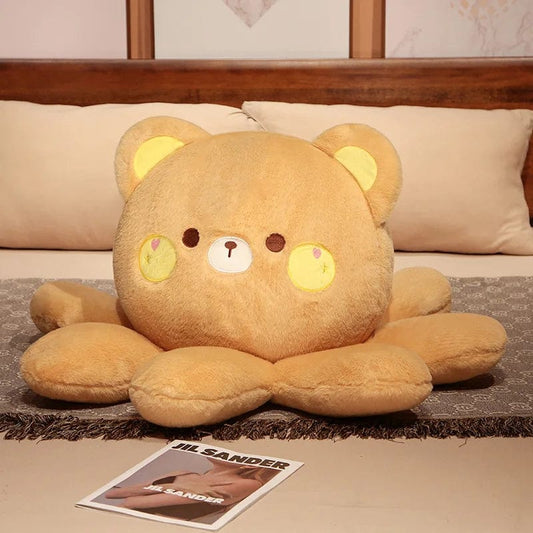 Peluche réversible ourson brun