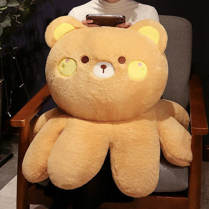 Peluche réversible ourson brun