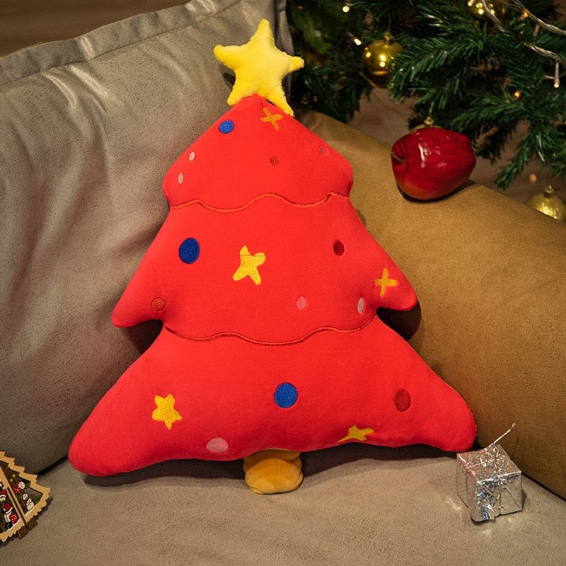 Peluche sapin de Noël coloré