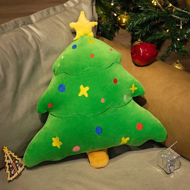 Peluche sapin de Noël coloré