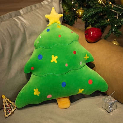 Peluche sapin de Noël coloré