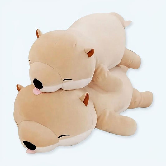 Peluche Shiba inu beige doux câlin compagnon déco