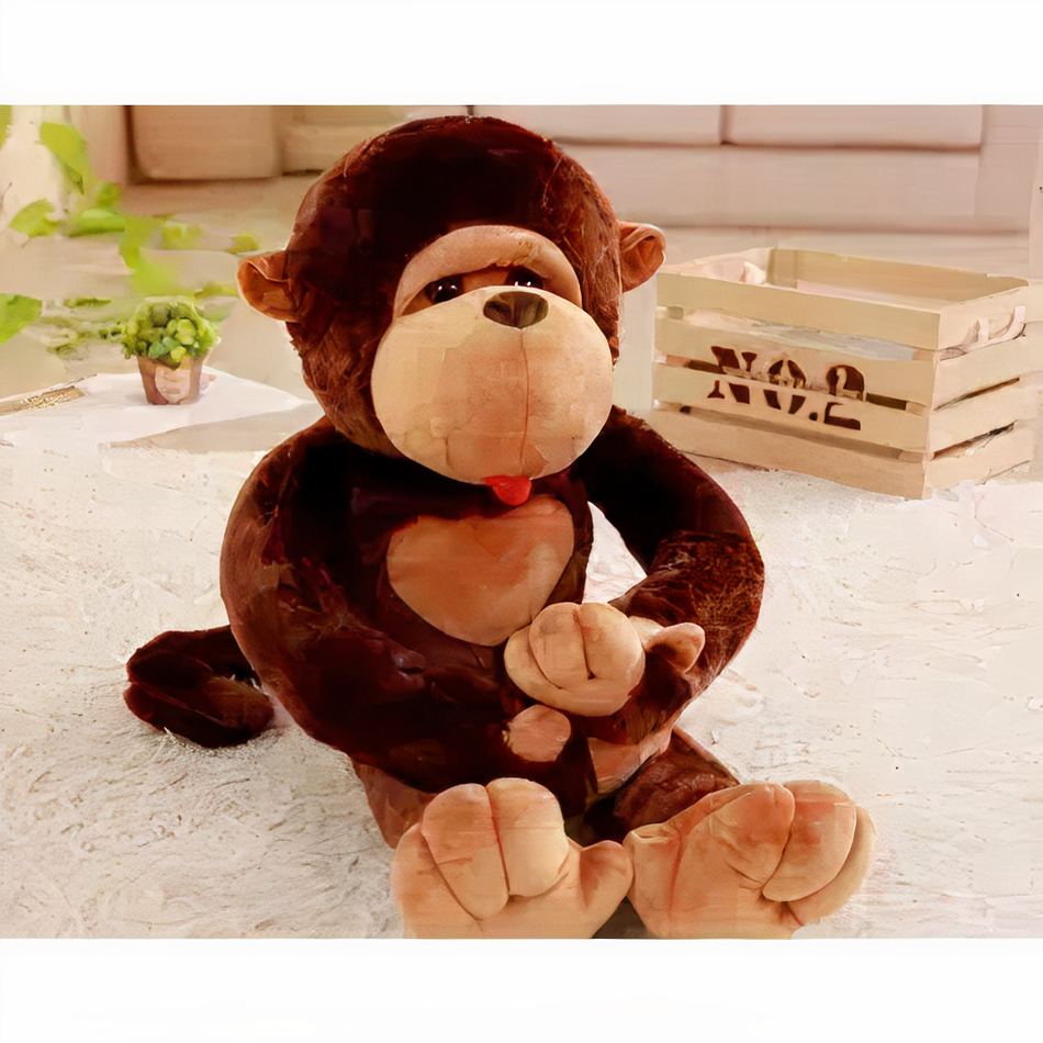 Peluche singe doux enfant câlin jungle amusant