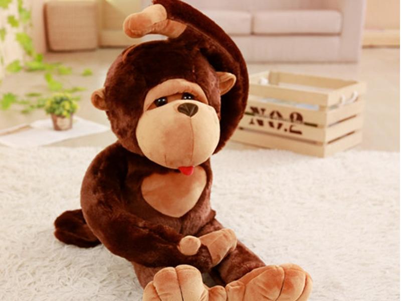 Peluche singe doux enfant câlin jungle amusant
