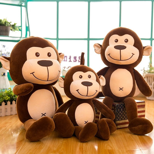 Peluche Singe Géante  Monky Malicieux | Peluche World 30 CM