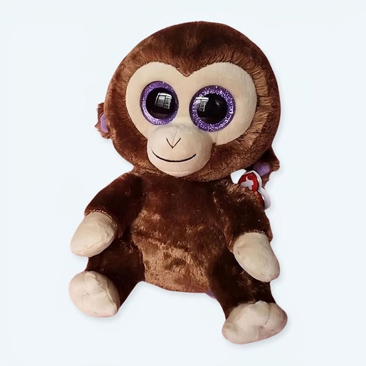 Peluche singe marron doux enfant câlin amusant