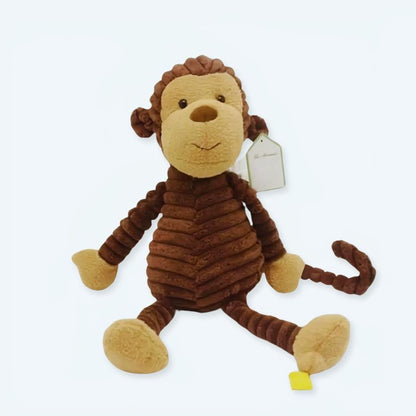 Peluche singe marron doux jungle câlin enfant