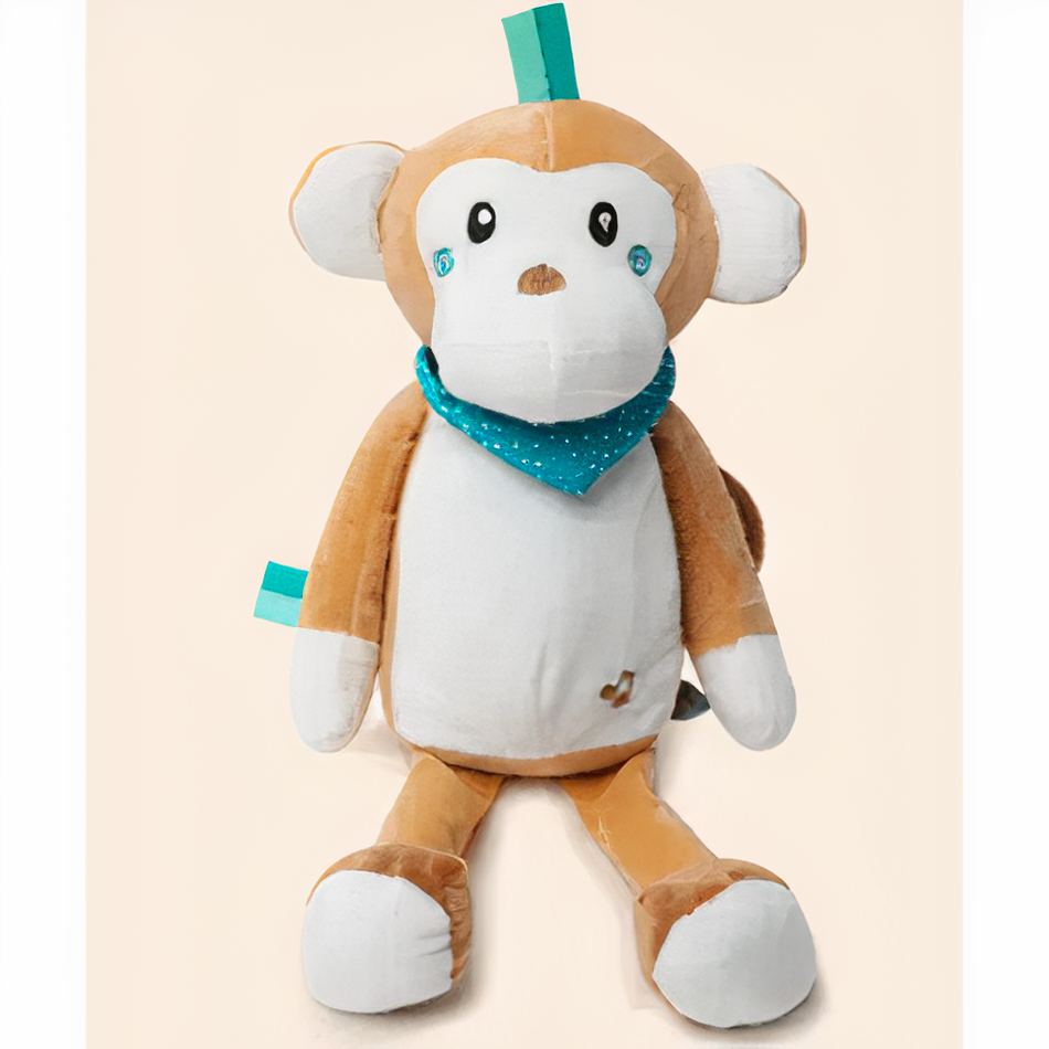 Peluche singe musical doux enfant chambre câlin nocturne