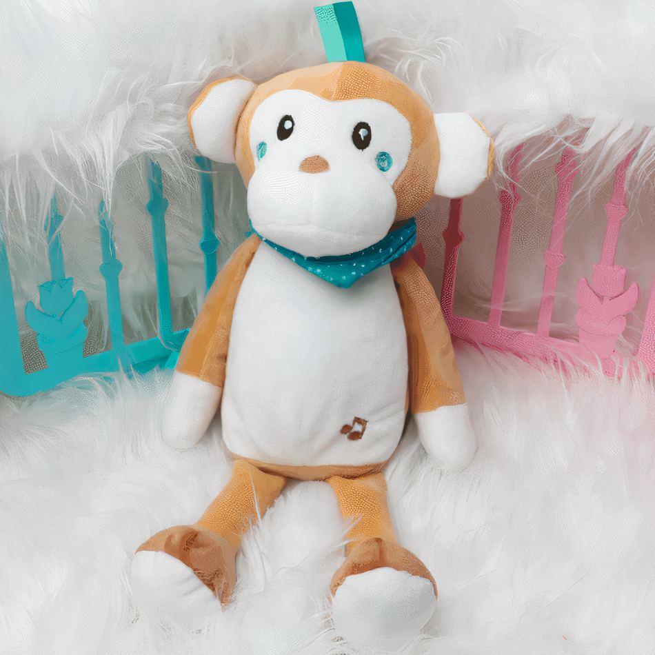 Peluche singe musical doux enfant chambre câlin nocturne