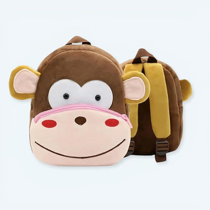Peluche singe sac à dos enfant doux et ludique
