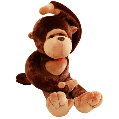 Peluche singe souple et flexible