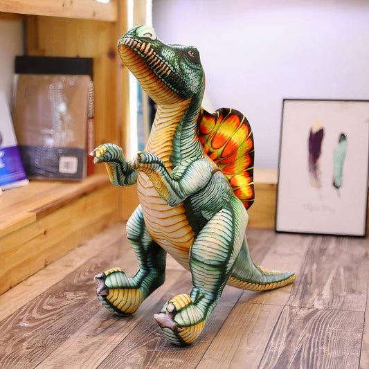 Peluche Spinosaurus vert doux dinosaure dino chambre enfant