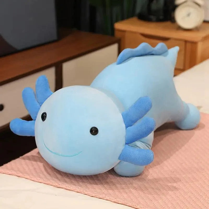 Peluche squishmallow axolotl coloré