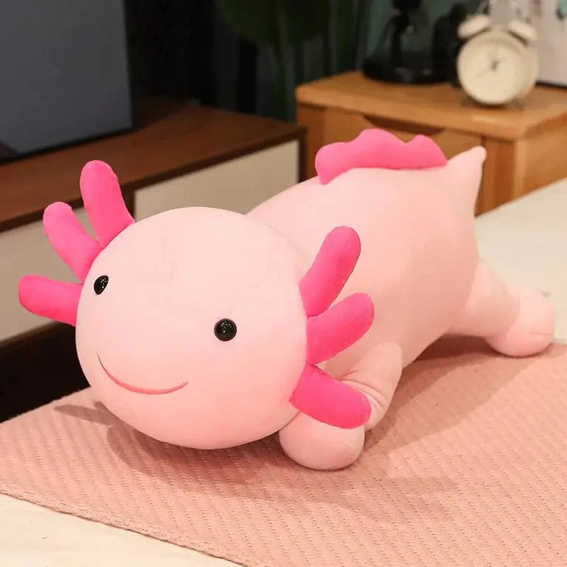 Peluche squishmallow axolotl coloré