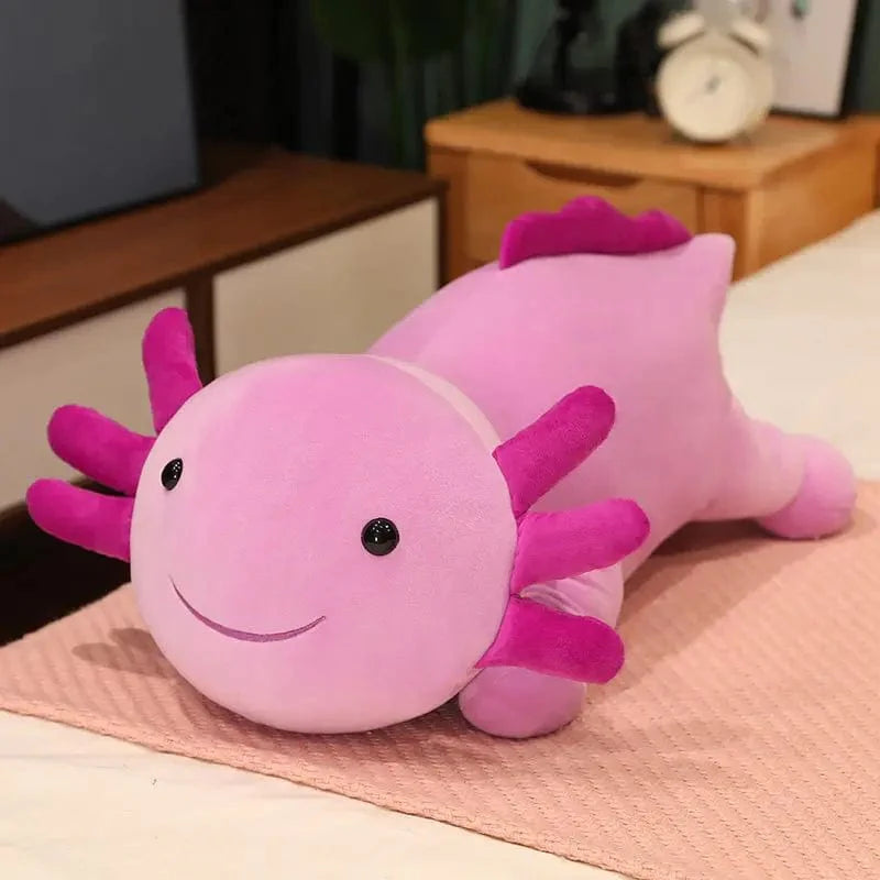 Peluche squishmallow axolotl coloré