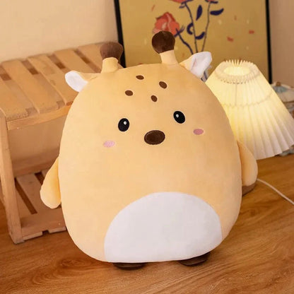 Peluche squishmallow girafe brun petit et mignon