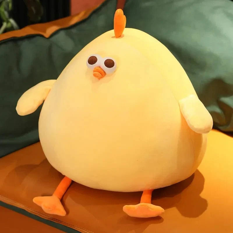Peluche squishmallow poule beige et moelleuse