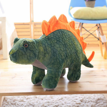 Peluche stégosaure vert doux dinosaure enfant câlin
