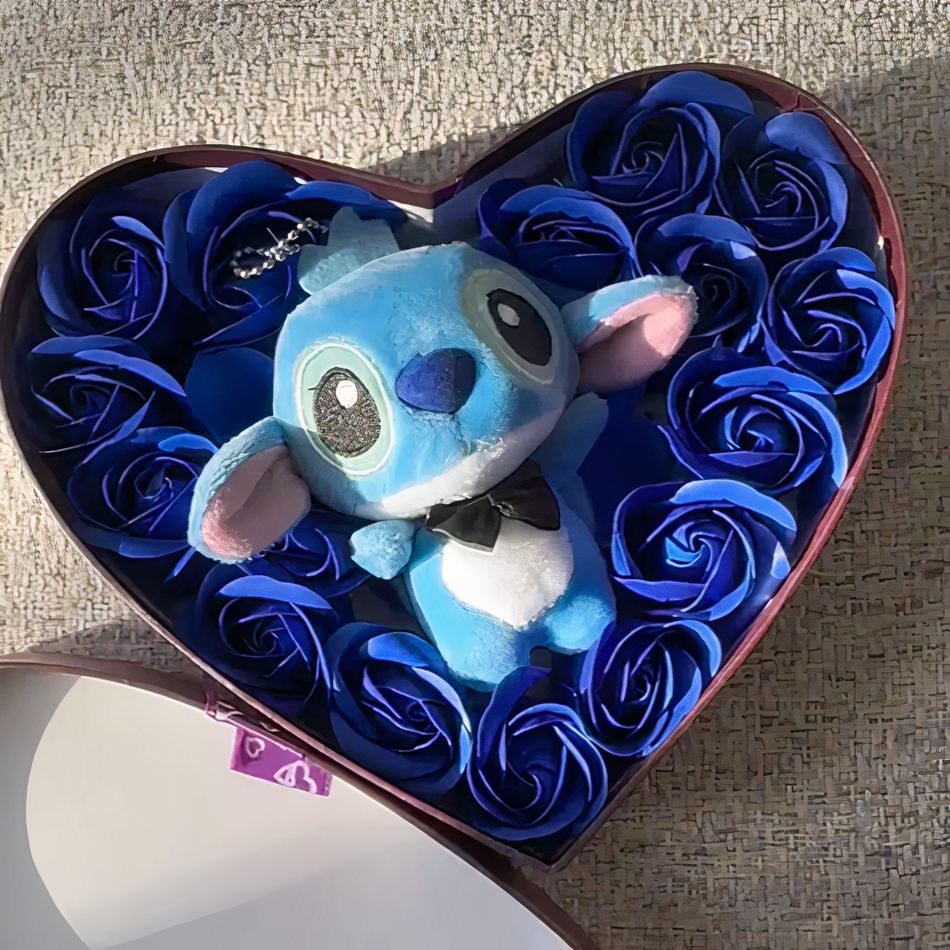 Peluche Stitch romantique douce cadeau Disney amoureux