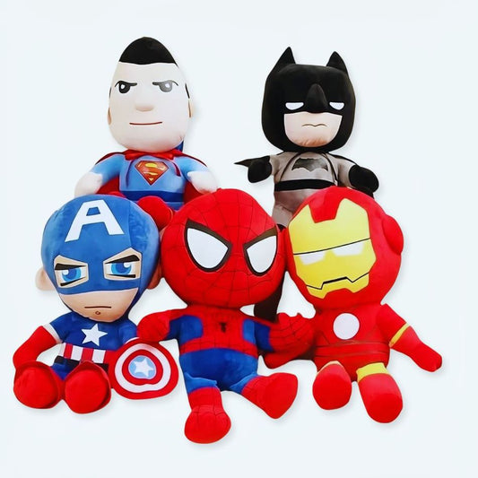 Peluche super-héros Marvel DC douce collection geek