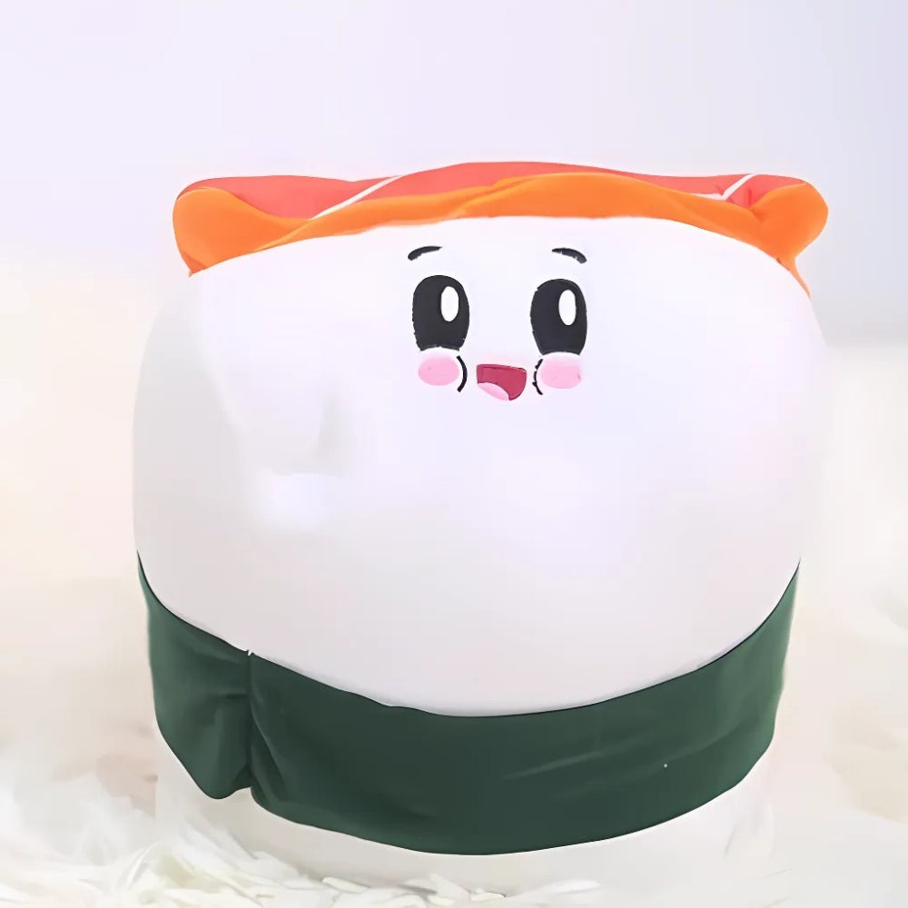 Peluche sushi saumon moelleuse pour enfant chambre cosy