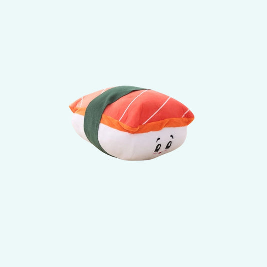 Peluche sushi saumon moelleuse pour enfant chambre cosy