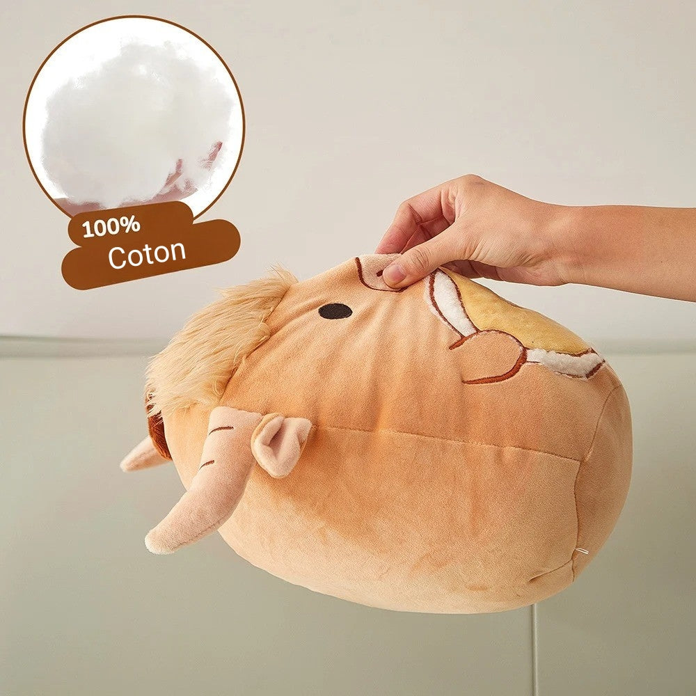 Peluche taureau musicien douce Squishmallow amusant