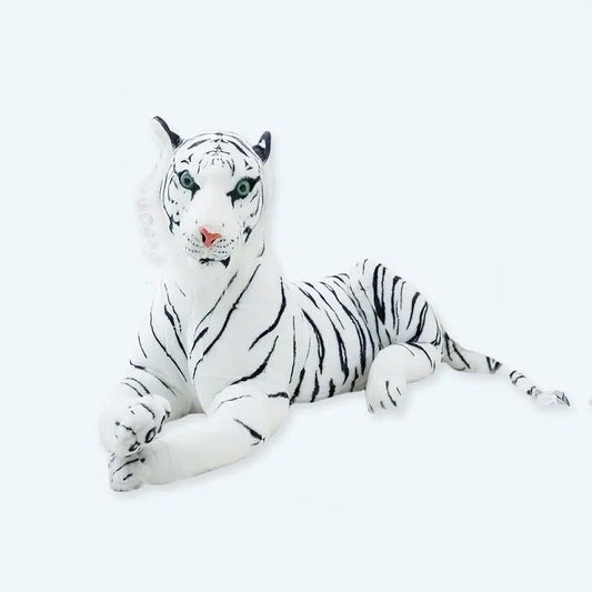 Peluche tigre blanc géant doux câlin enfants hiver