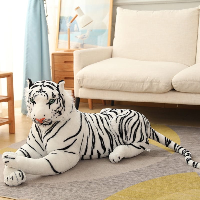 Peluche Tigre Blanc  Rayé le Tigrou | Peluche World 50 cm