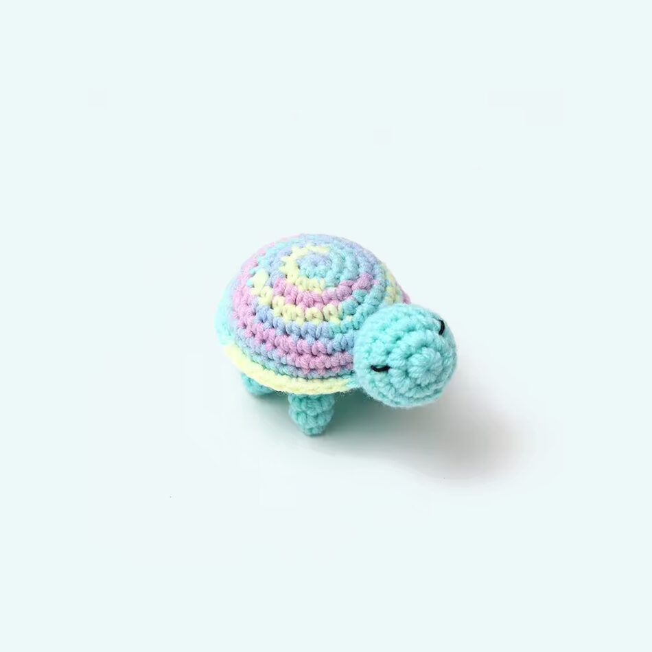 Peluche tortue crochet douce marine enfant câlin