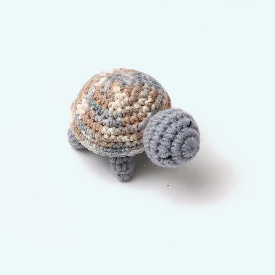 Peluche tortue crochet douce marine enfant câlin