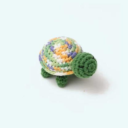 Peluche tortue crochet douce marine enfant câlin