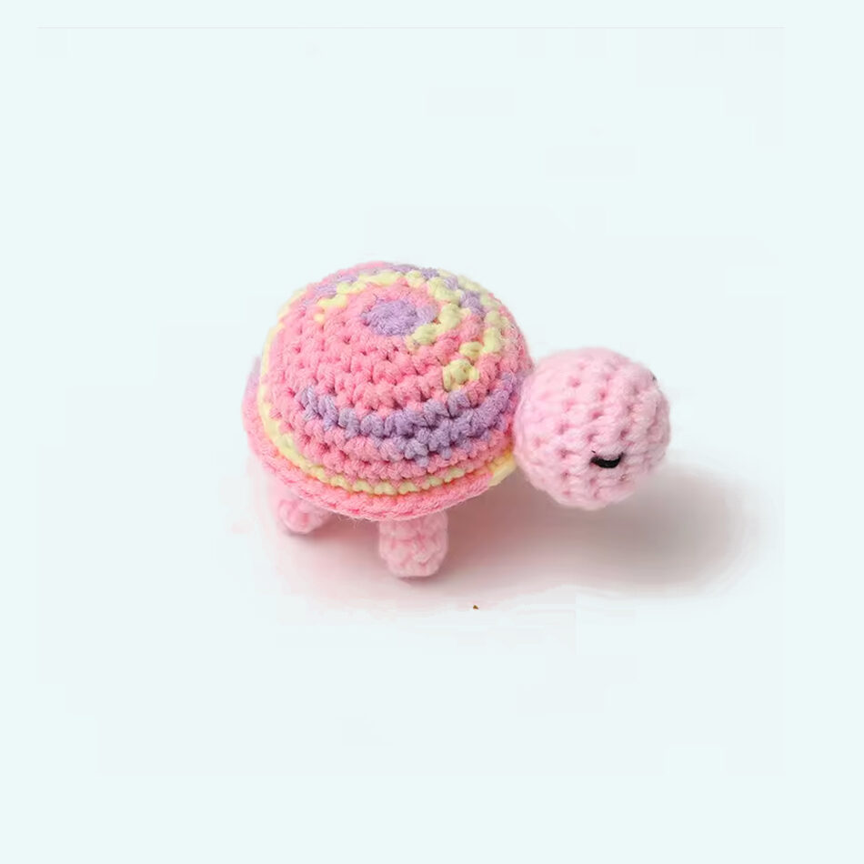 Peluche tortue crochet douce marine enfant câlin