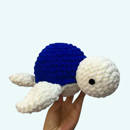 Peluche tortue de mer crochet douce enfant océan