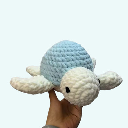 Peluche tortue de mer crochet douce enfant océan