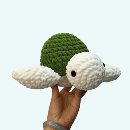 Peluche tortue de mer crochet douce enfant océan