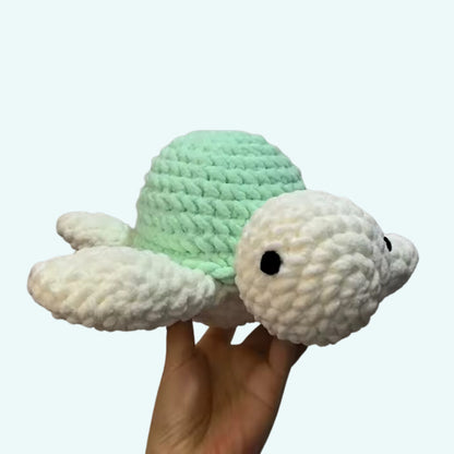 Peluche tortue de mer crochet douce enfant océan