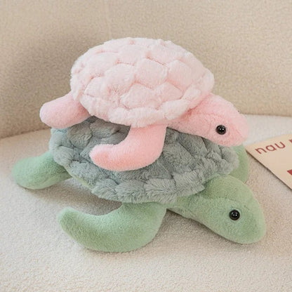 Peluche tortue douce et colorée