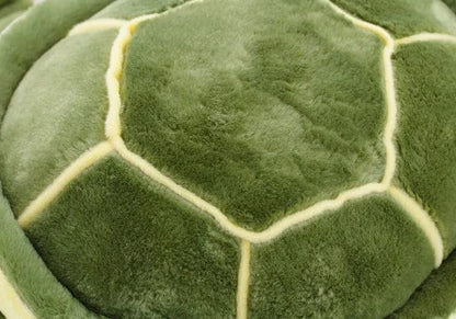 Peluche tortue douce verte et jaune