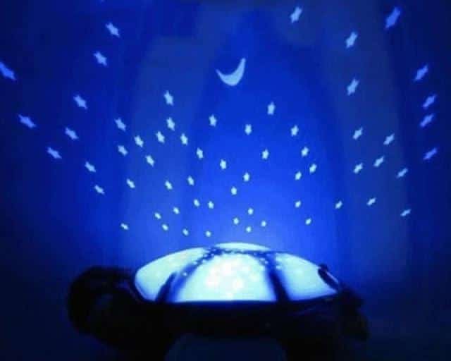 Peluche tortue lumineuse étoilée douce chambre enfant