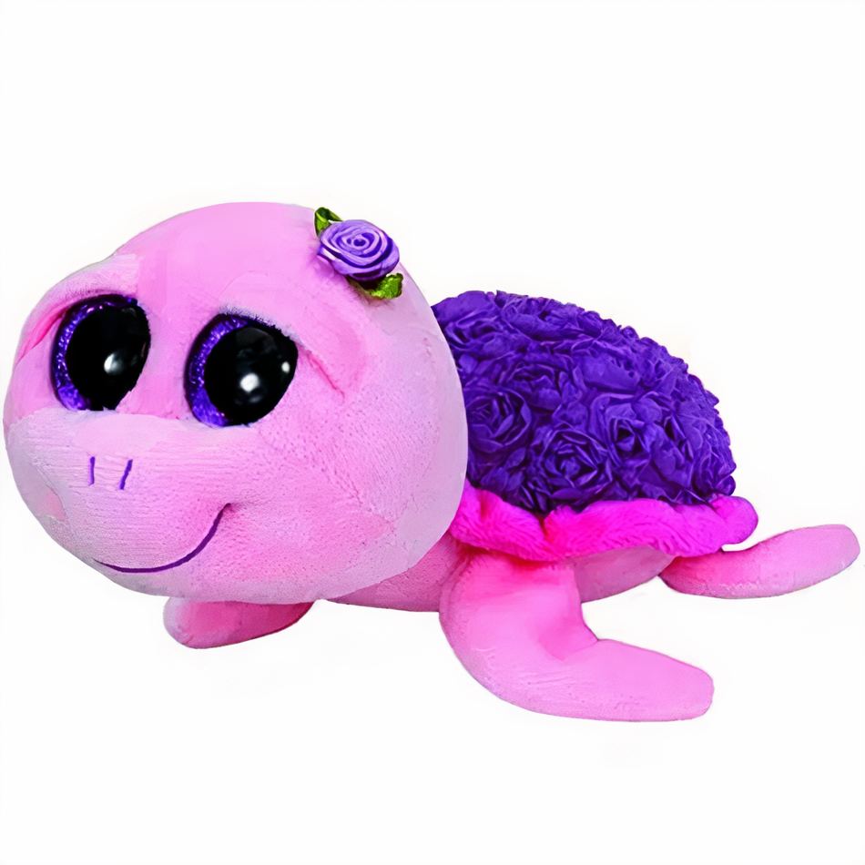 Peluche tortue rose douce enfant chambre câlin