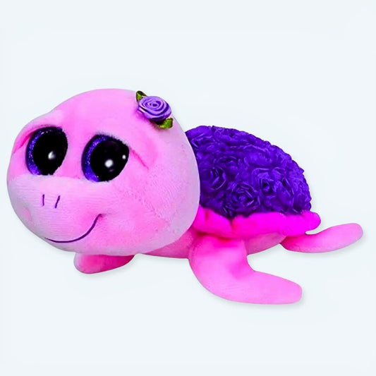 Peluche tortue rose douce enfant chambre câlin