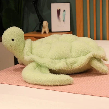 Peluche tortue verte et poilu