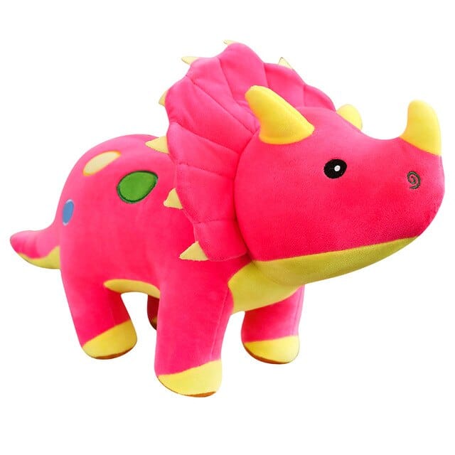 Peluche Tricératops Rose  Dizzy | Peluche World 40 cm