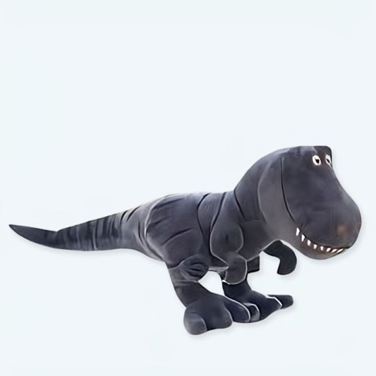Peluche tyrannosaure gris doux dinosaure enfant câlin