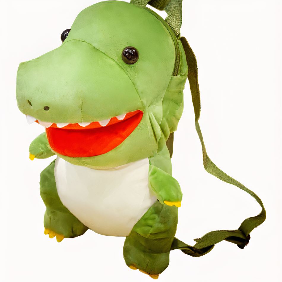 Peluche tyrannosaure sac à dos enfant doux amusant