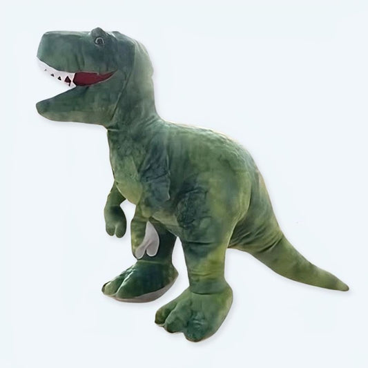 Peluche tyrannosaure vert géant doux enfant jurassique